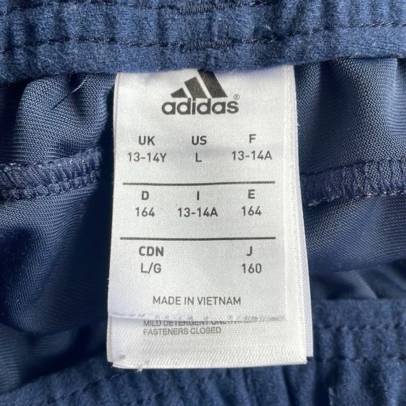 Fuzzy Blue Adidas Joggers Youth Large - Picture 5 of 6